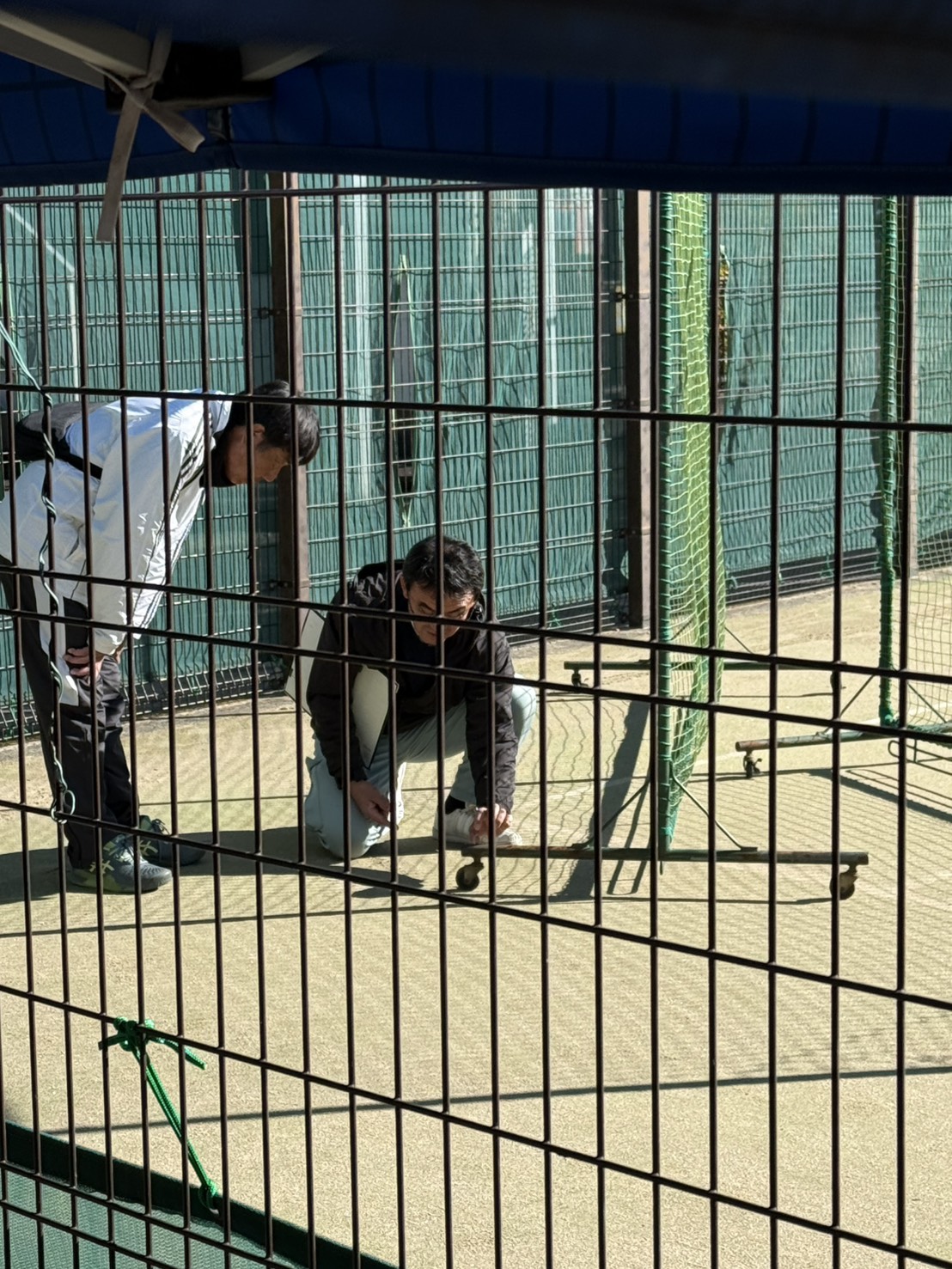 可動式のちびネットの足補修<br>